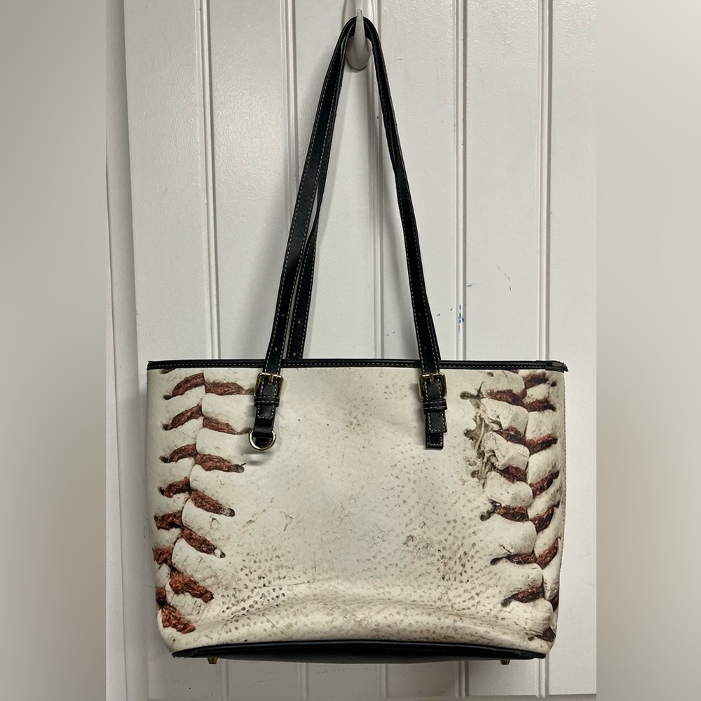 Baseball Stitch Design Tote Bag